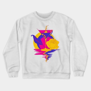 Triad Martini and Rose Crewneck Sweatshirt